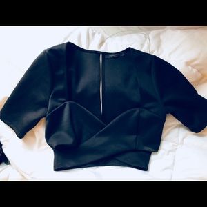 Black Crop Top